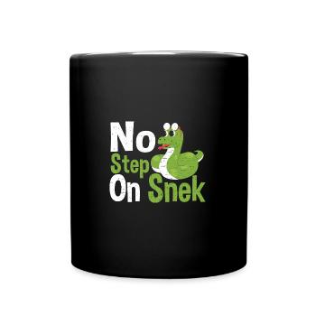 No Step On Snek - Snake - Full Colour Mug - black - Front