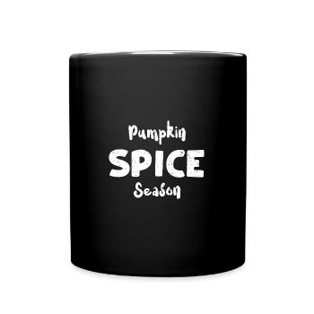 Saison des épices à la citrouille - Citrouille - Mug uni - noir - Devant