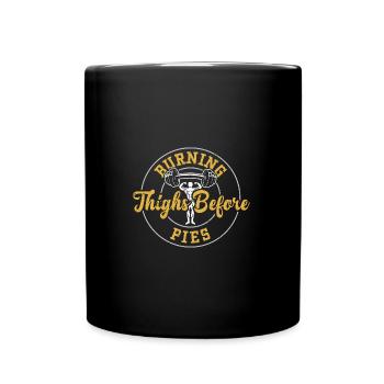 Burning Thighs Before Pies - Gym - Full Colour Mug - black - Front