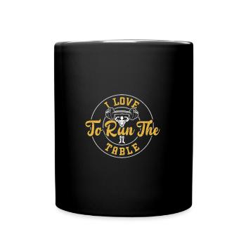 I Love To Run The Table - Gym - Full Colour Mug - black - Front