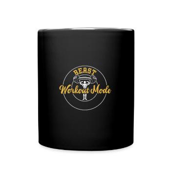 Mode d’entraînement Beast - Gym - Mug uni - noir - Devant