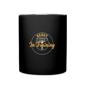 Beast In Training - Gym - Tasse einfarbig - Schwarz - Vorne