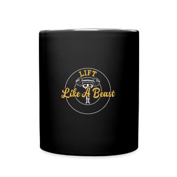 Lift Like A Beast - Gym - Full Colour Mug - black - Front