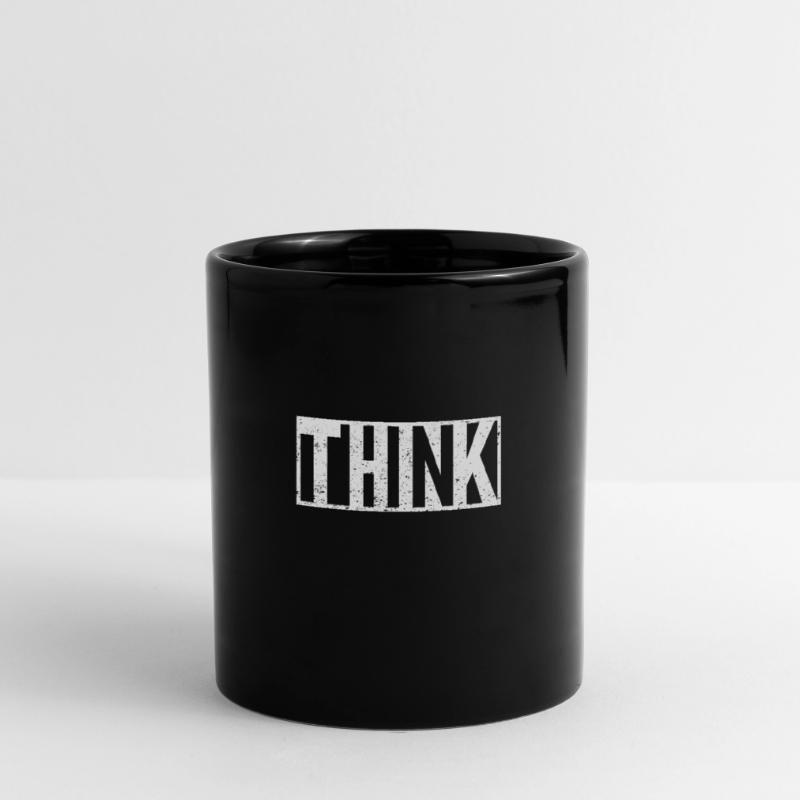 Déclaration de slogan Think Mug uni