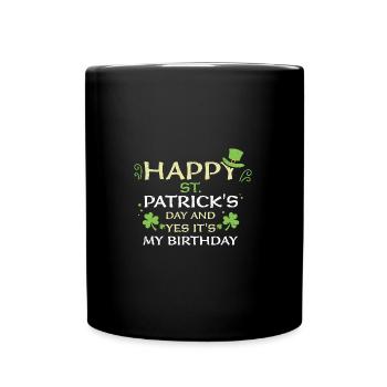 Bonne Saint-Patrick et oui... - Mug uni - noir - Devant