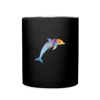 Delfin - Tasse einfarbig - Schwarz - Vorne
