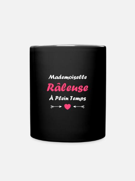 Mademoiselle raleuse - Mug uni - noir