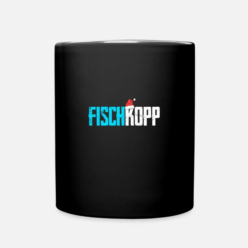 Fischkopp Weihnachten - Tasse einfarbig - Schwarz