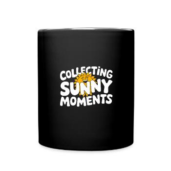 Sunny Summer Moments Vibes Summer Sun - Full Colour Mug - black - Front