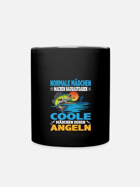 Normale Mädchen machen Hausaufgaben coole Mädchen - Tasse einfarbig - Schwarz