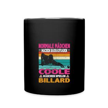 Snooker und Pool Billard Spruch für Billardspieler - Tasse einfarbig - Schwarz - Vorne