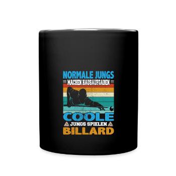 Snooker und Pool Billard Spruch für Billardspieler - Tasse einfarbig - Schwarz - Vorne