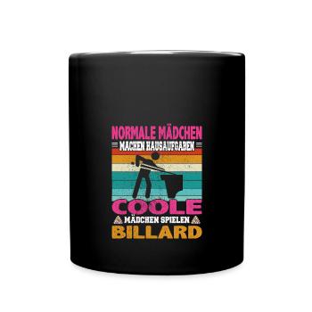 Snooker und Pool Billard Spruch für Billardspieler - Tasse einfarbig - Schwarz - Vorne