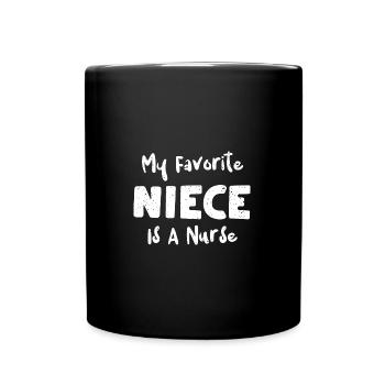 My Favorite Niece Is A Nurse - Full Colour Mug - black - Front