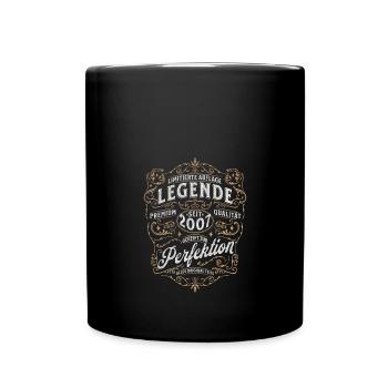 Geburtstag 16. Geburtstag Frau Mann 2007 Lustig - Tasse einfarbig - Schwarz - Vorne