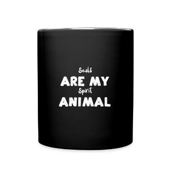 Seals Are My Spirit Animal - Seal - Tasse einfarbig - Schwarz - Vorne
