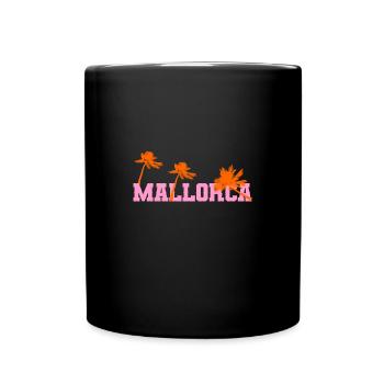 Palmiers de Majorque - Mug uni - noir - Devant