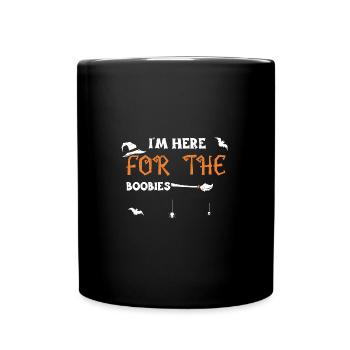 Je suis là pour les fous - Mug uni - noir - Devant