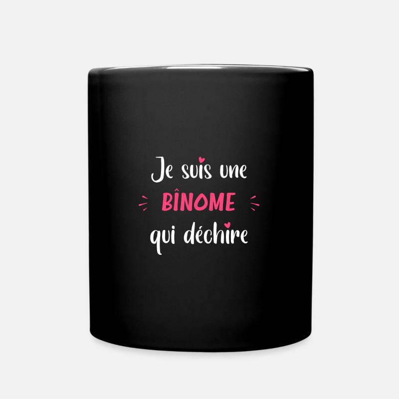Je suis une binome qui déchire - Mug uni - noir