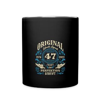 Original Lebende Legenden wurden 1976 geboren 47. - Tasse einfarbig - Schwarz - Vorne