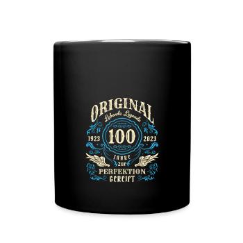 Original Lebende Legenden wurden 1923 geboren 100. - Tasse einfarbig - Schwarz - Vorne