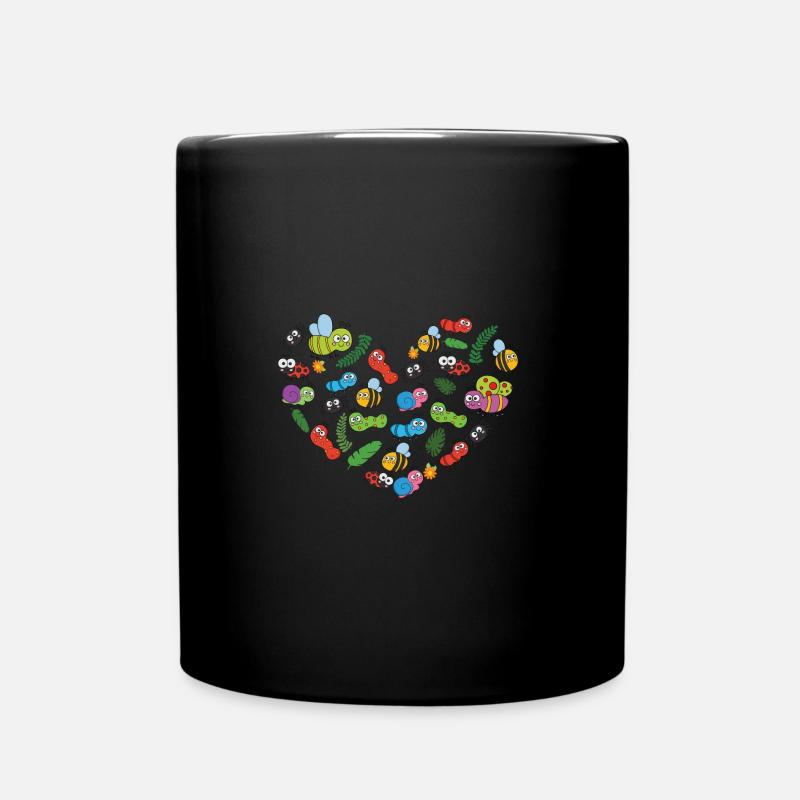 UN CŒUR POUR LES INSECTES - Mug uni - noir