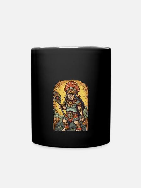 Inka-Krieger - Tasse einfarbig - Schwarz