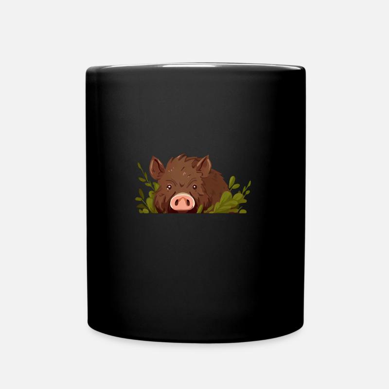 Habitant de la forêt de sangliers - Mug uni - noir