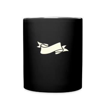 Banner - Tasse einfarbig - Schwarz - Vorne