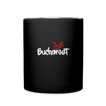 Bucharest - Full Colour Mug - black - Front