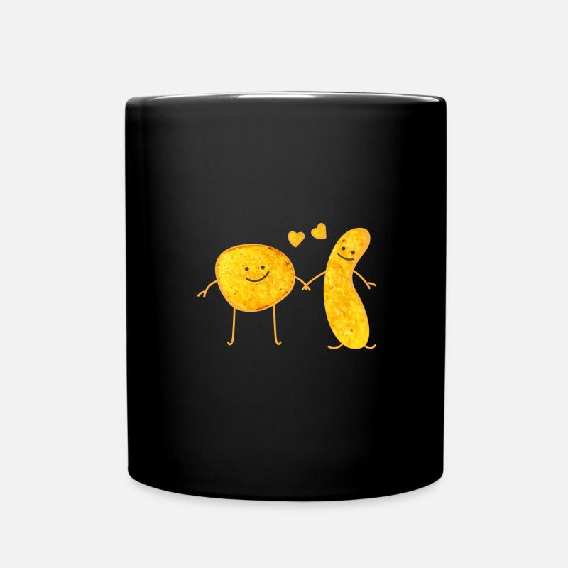 Snack Freunde - Tasse einfarbig - Schwarz