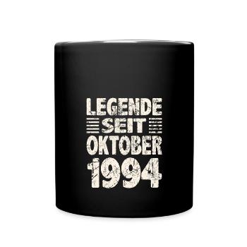 Oktober 1994 Legende seit 29 Jahren Mann Frau - Tasse einfarbig - Schwarz - Vorne