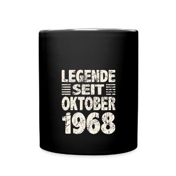 Oktober 1968 Legende seit 55 Jahren Mann Frau - Tasse einfarbig - Schwarz - Vorne