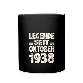 Oktober 1938 Legende seit 85 Jahren Mann Frau - Tasse einfarbig - Schwarz - Vorne