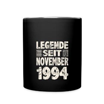 November 1994 Legende seit 29 Jahren Mann Frau - Tasse einfarbig - Schwarz - Vorne