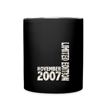 November 2007 Limited Edition 16 Jahren Mann Frau - Tasse einfarbig - Schwarz - Vorne