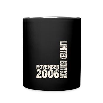 November 2006 Limited Edition 17 Jahren Mann Frau - Tasse einfarbig - Schwarz - Vorne