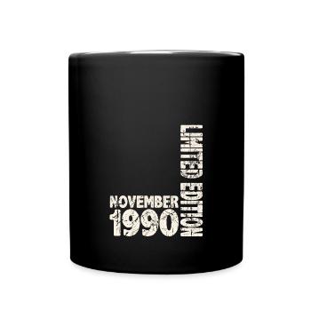 November 1990 Limited Edition 33 Jahren Mann Frau - Tasse einfarbig - Schwarz - Vorne