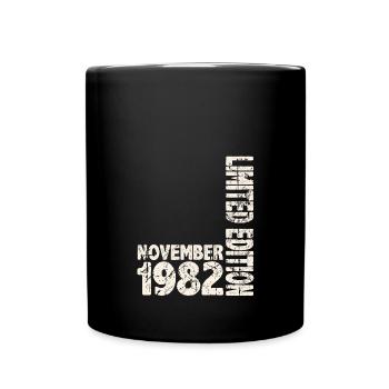 November 1982 Limited Edition 41 Years Man Woman - Full Colour Mug - black - Front