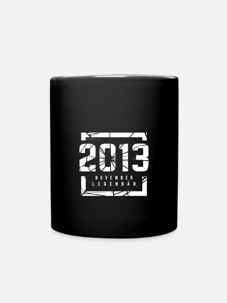 November 2013 Legendär 10 Jahren Mann Frau - Tasse einfarbig - Schwarz