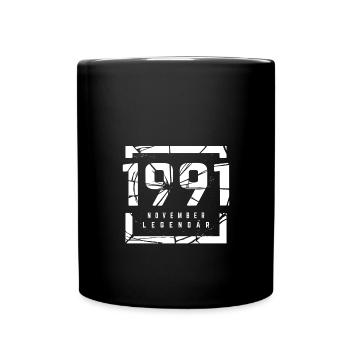 November 1991 Legendär 32 Jahren Mann Frau - Tasse einfarbig - Schwarz - Vorne