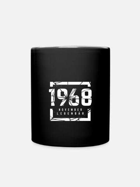November 1968 Legendär 55 Jahren Mann Frau - Tasse einfarbig - Schwarz