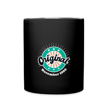 November 1993 Original 30 Jahren Mann Frau - Tasse einfarbig - Schwarz - Vorne
