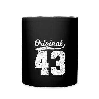 43 Original 81 Ans Homme Femme Anniversaire - Mug uni - noir - Devant