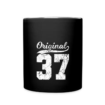 37 Original 87 Years Man Wife Birthday - Full Colour Mug - black - Front