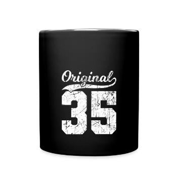 35 Original 89 ans homme femme anniversaire - Mug uni - noir - Devant