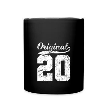 20 Original 4 Jahren Junge Mädchen Geburtstag - Tasse einfarbig - Schwarz - Vorne