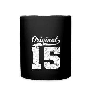 15 Original 9 Years Boy Girl Birthday - Full Colour Mug - black - Front