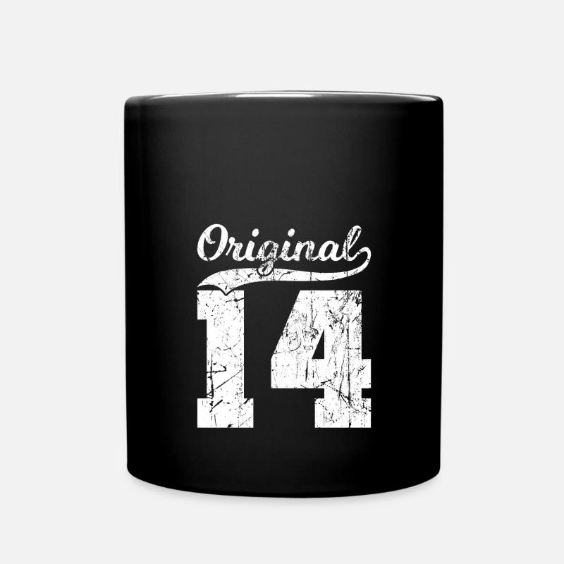 14 Original 10 ans garçon fille anniversaire - Mug uni - noir