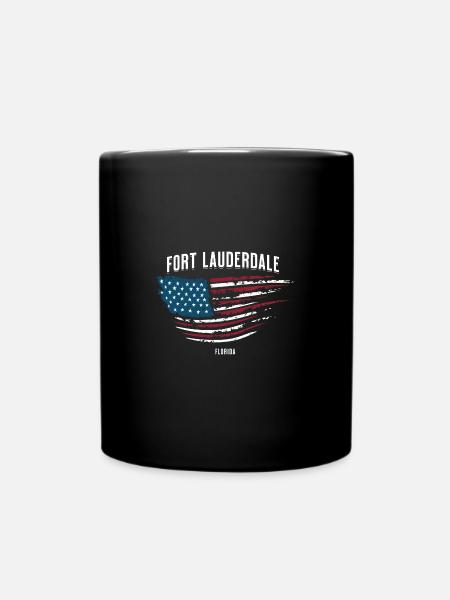 Fort Lauderdale - Tasse einfarbig - Schwarz